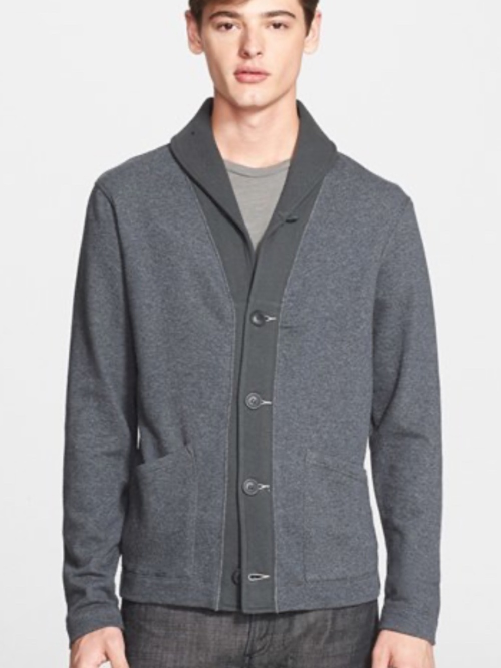 Todd Snyder contrast shawl collar cardigan sweater Medium M ?